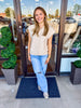 Piper Vest Sweater: Cream
