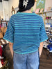 The Millie Button Sweater Top: Teal