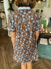 Vivienne Brown and Blue Floral Dress