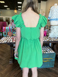 Green Scalloped Dress