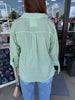 Sue Stripe Blouse: Green