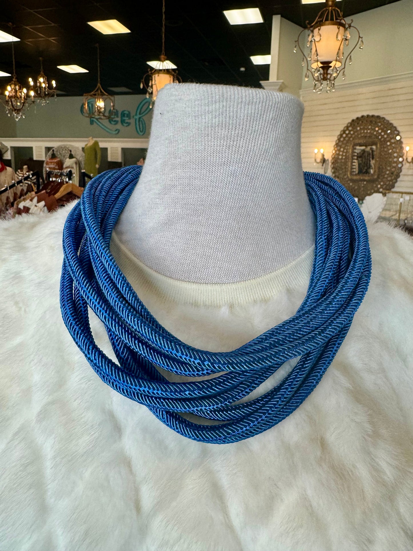 Rope Necklace: Cobalt