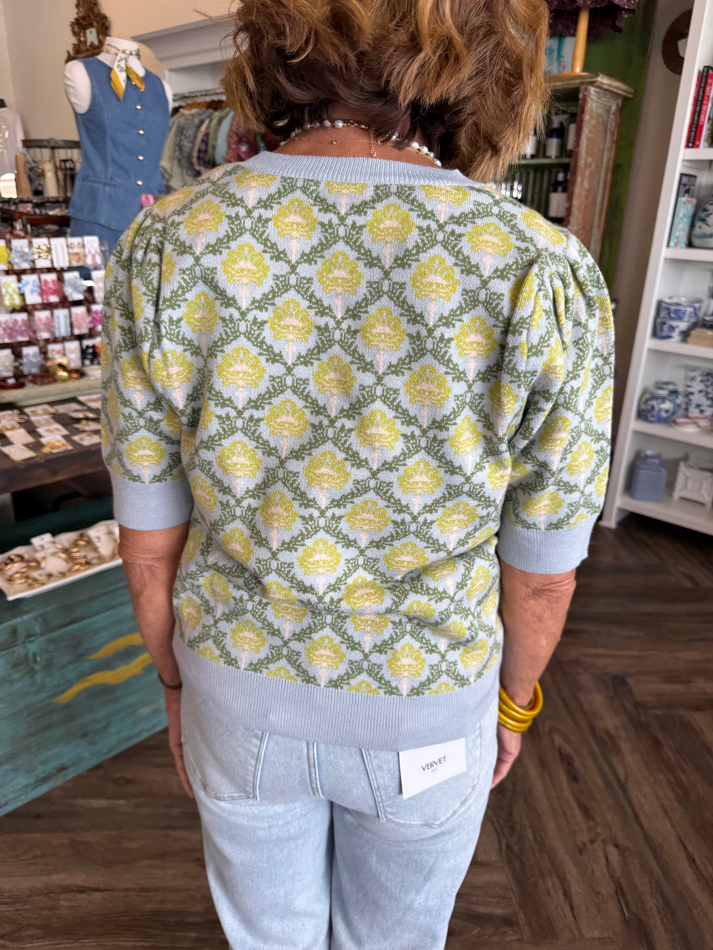 Petal Short Sleeve Sweater