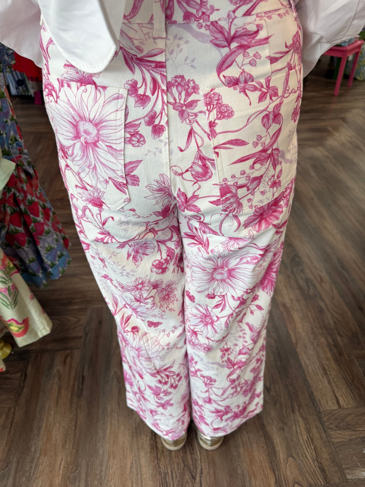 Sassy Pink Floral Pants