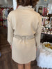 Zipper Cinched Mini Dress