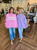 Pink Jesus Mockneck Sweatshirt