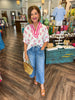 Linen Poppy Flower Top
