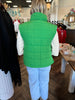 Simple Puffer Vest: Green