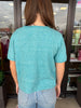 Short Sleeve Cardigan: Aqua