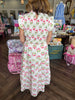 Petal Lover Pink Smock Midi Dress