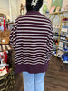 The Parker Mock Neck Top: Plum