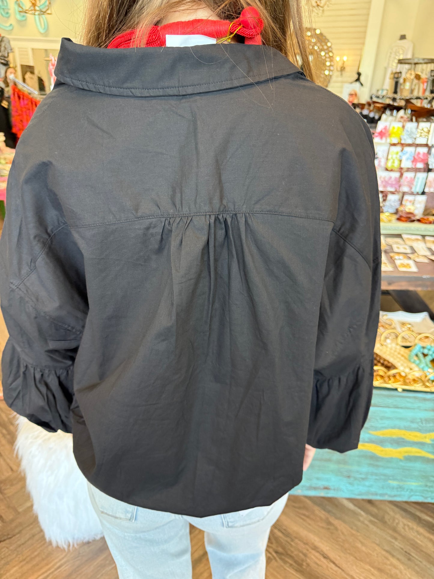 Black Bubble Top