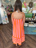 Orange Dreamsicle Midi Dress