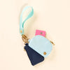 Dynamic Duo Pouch Wristlet-Aqua