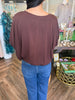 Scuba Bubble Top: Brown