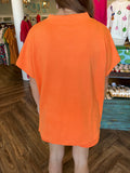 Textured Shorts Set: Orange