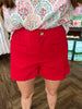 Susu Pocket Shorts: Red