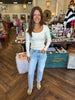 Ribbed Casual Top: Natural