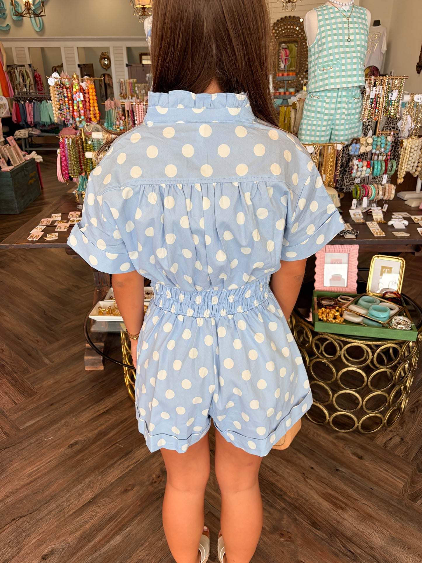 Sky Dotted Romper