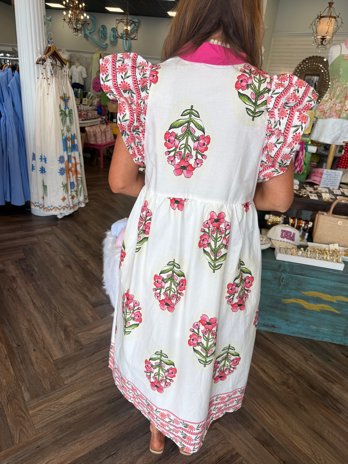 Devan Bloom Midi Dress