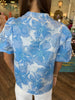 Floral Jacquard Top: Blue
