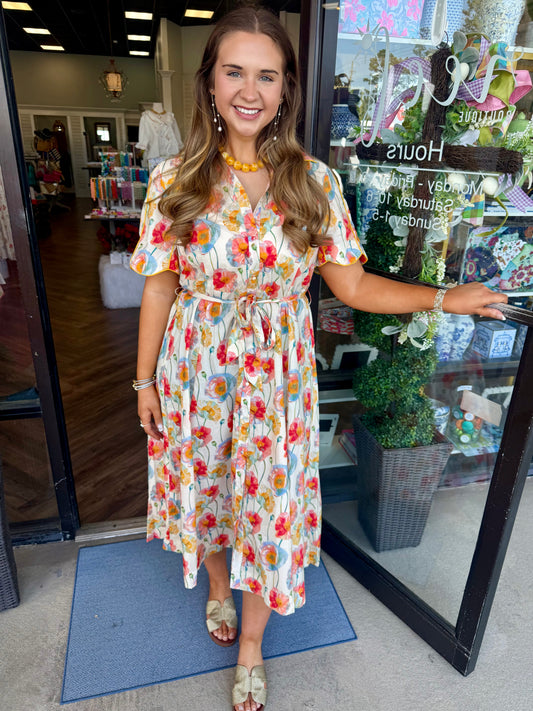 Painted Poppy Garden Dress