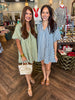 Simply Striped Dress:Blue