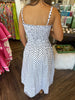 Polka Dot Picnic Maxi Dress: Black