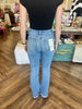 Risen Jeans: Light Frayed Hem