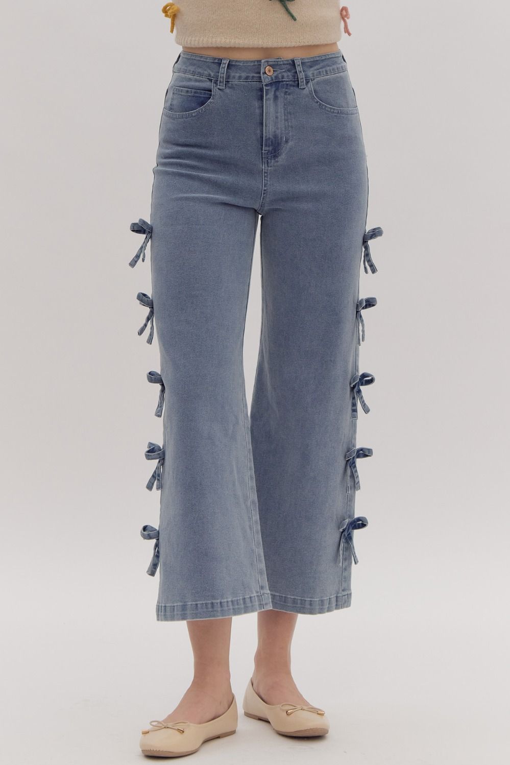 Bailey Bow Jeans: Denim