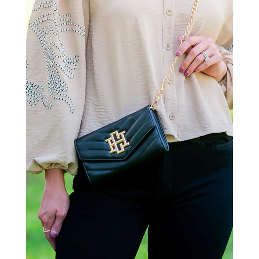 Carlington Clutch/ Crossbody Bag Black