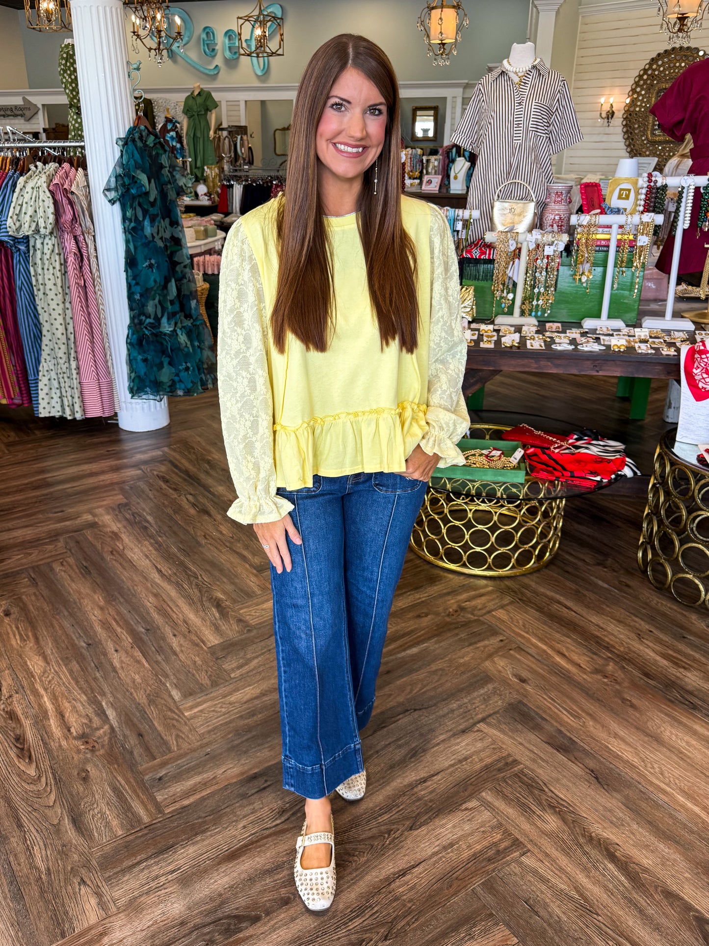 Sunshine Lace Top