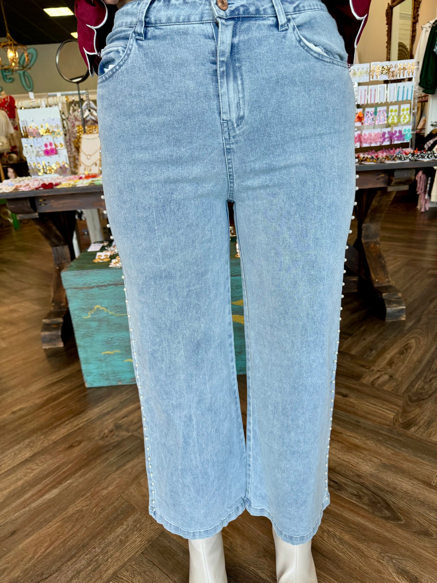 Touch of Pearl Denim Jeans