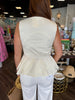 Tied With Love Tank: Ivory