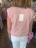 Red Sailor Stripe Top