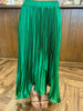 Emerald Pleated Skirt
