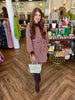 Cozy Days Striped Tie Dress