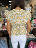 Peplum Floral Ruffle Top