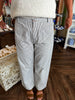 Pin Stripe Pants: Black