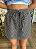 Brown/Blue Dots Skort Set