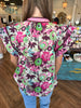 Purple Tone Floral Top