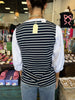 Classic Stripe Top- Navy