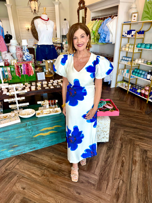 Willow Maxi Dress: Blue