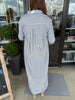 Chestnut Charm Midi Dress:Gray