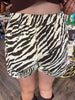 Asymmetrical zebra Skort