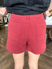 Maddie Maroon Shorts