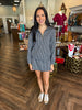Navy Gingham Zip Set