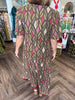 Fringe Geometric Maxi Dress