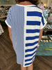 Royal Blue Striped Dress