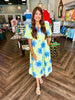 Petal Whisper Midi Dress: Lime